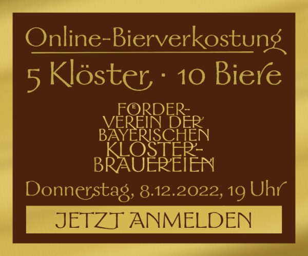 Online-Bierverkostung der Bayerischen Klosterbrauereien